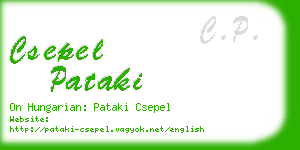 csepel pataki business card